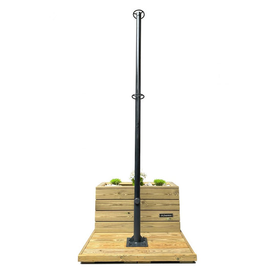 Base Velas Sombreadoras NOVA PULSO (130 kg) con Jardinera