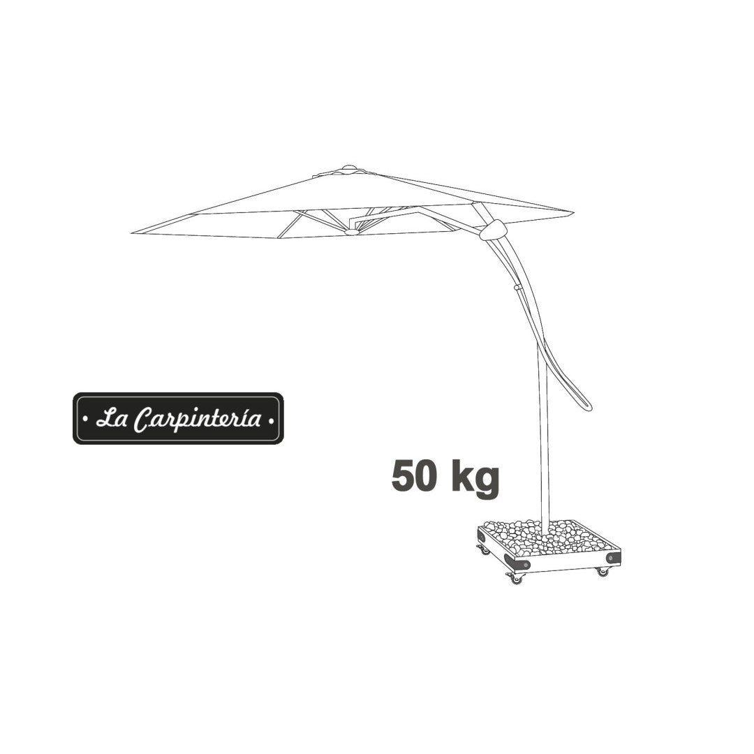 Base Parasol NOVA 6 (50 kg) con Ruedas