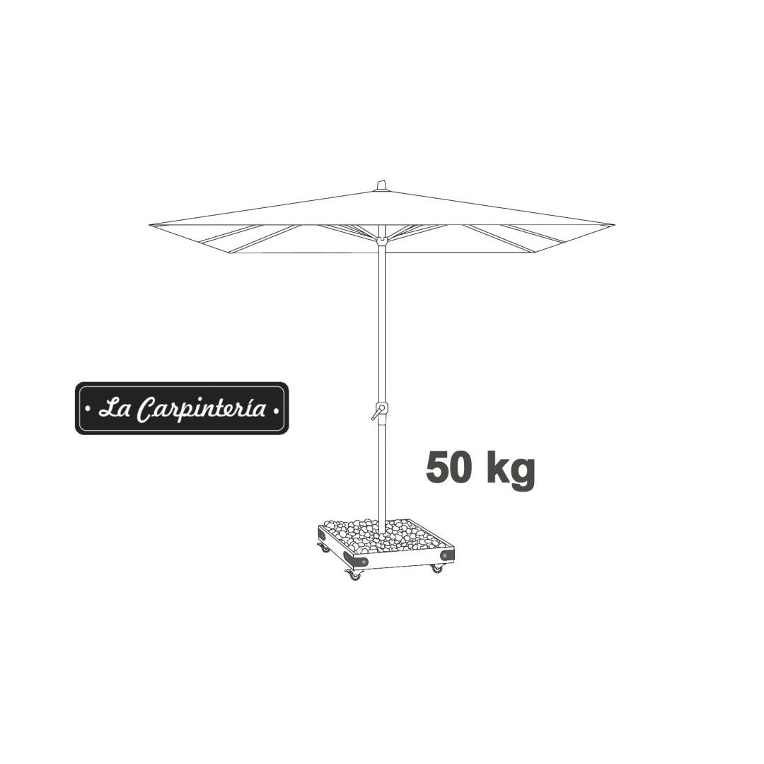 Base Parasol NOVA 6 (50 kg) con Ruedas