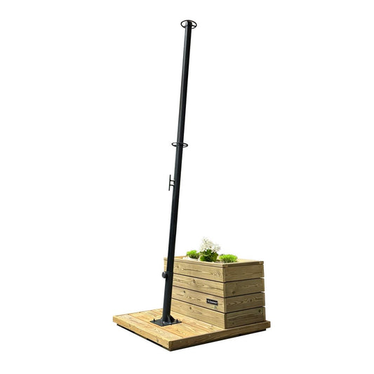 Base Velas Sombreadoras NOVA PULSO (130 kg) con Jardinera