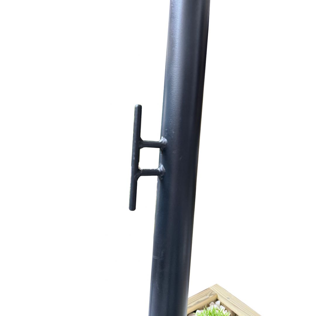 Base Velas Sombreadoras NOVA PULSO (130 kg) con Jardinera